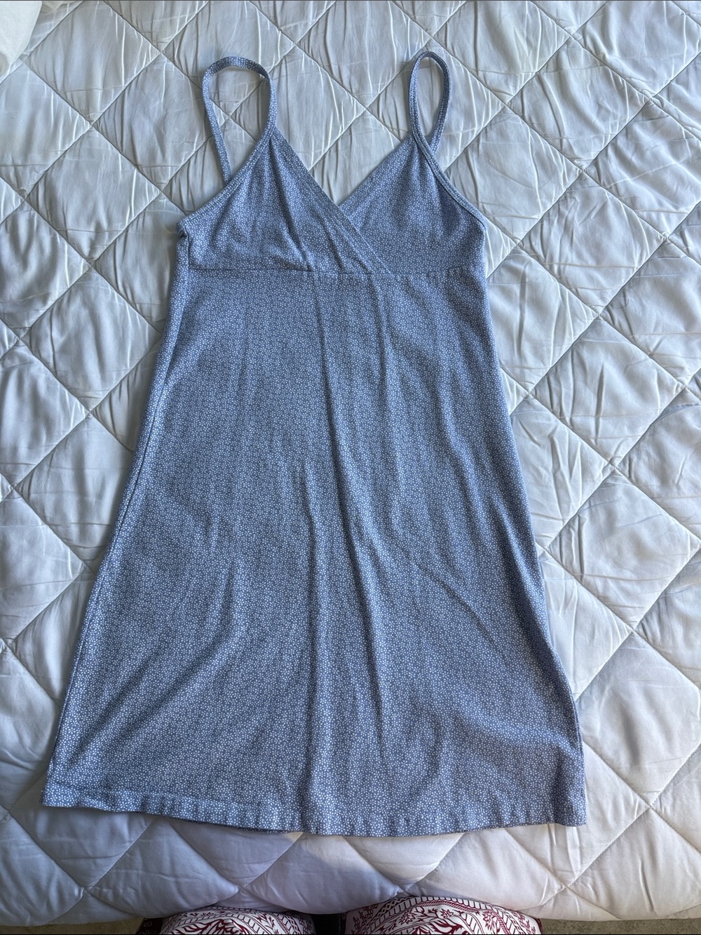 Brandy Melville Light Blue Floral Mini Dress